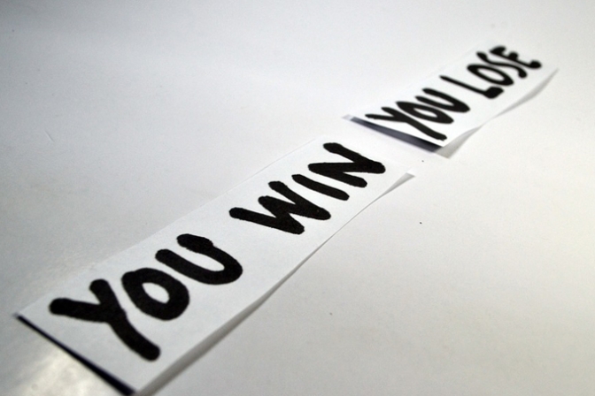 写真:同調すると負ける確率は80%の説明