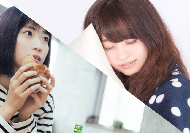 写真：恋愛を解決するには睡眠＋食事が絶対条件です