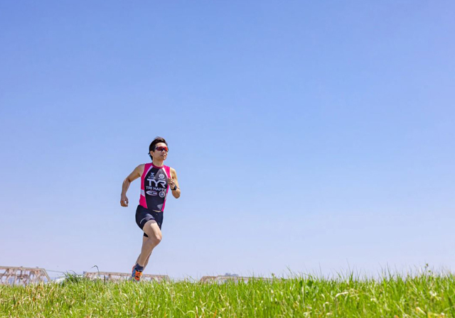 写真：7月から朝10km・夜10kmのランニング始めました